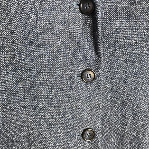 Talbots Vintage Label Women's 8 Petite 8P 100% Wool Blue 3 Button Blazer - Picture 8 of 13